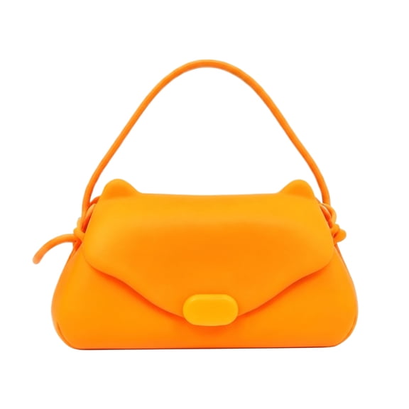 Squishies Stress Relief Toy,Orange Pop Shoulder Bag,Sticky Silicone Squeeze Fidget Toy,Accessory for Anxiety & Relaxation