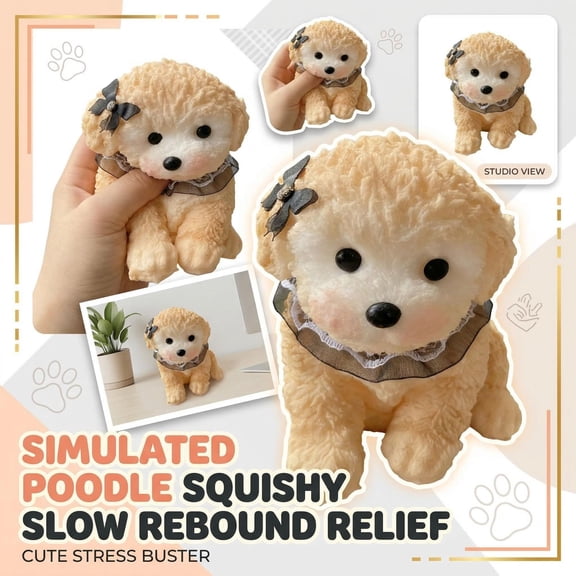 Squishy Stress Toy, Slow Rising Squishy Puppy, Anxiety Relief ItemsforKids, Cute Desk Decorations, 1 Pc
