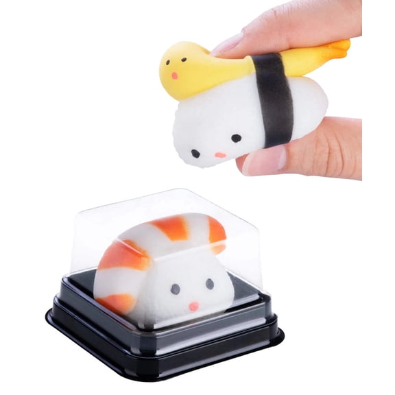 Squishy Sushi Toy - Multicolored Sushi Toys with Adorable Shapes and Colors