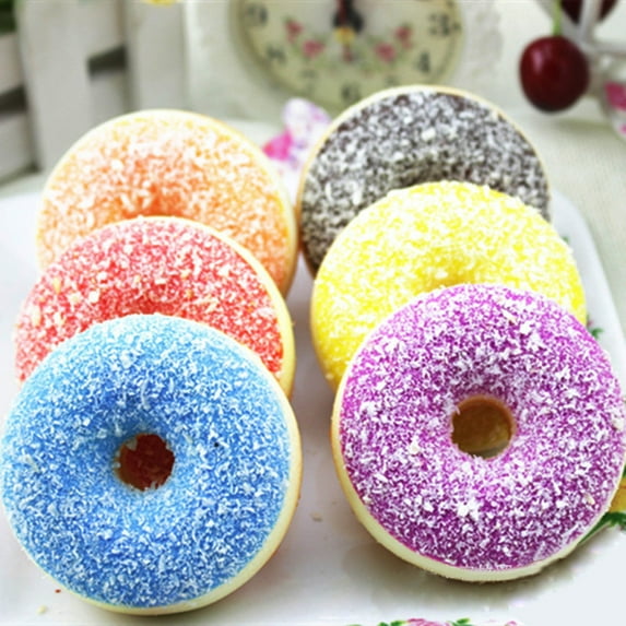 Squishy T-oy Super Soft Sensory Donut Slow Rising Stress Relief Stretchy Fidget Squeeze Gadget Portable Anxiety Relief For Home Office Party Favor Gift