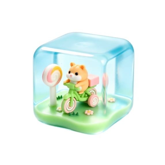 Squishy Toys Fidget Stress Cube Tiny Cube World Squishies Mini Scene ...
