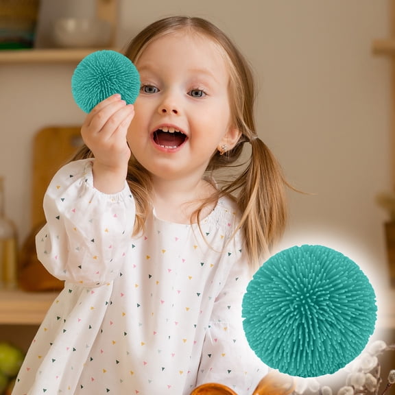 Squishy Dolls Furry Spiky Stress Ball - Soft Pom Pom Squeeze Doll, Decompression Fidget Ball with Fuzzy Spikes, Stress Relief Sensory Squeeze Ball