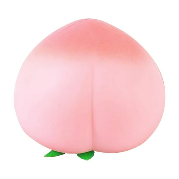 Squishy Toys Giant Peach Squeeze Toys Realistic Food Shaped Slow Rise Squishy Large Sensory Stress Ball For Desk Decompression And Anxiety Pink(Pink)