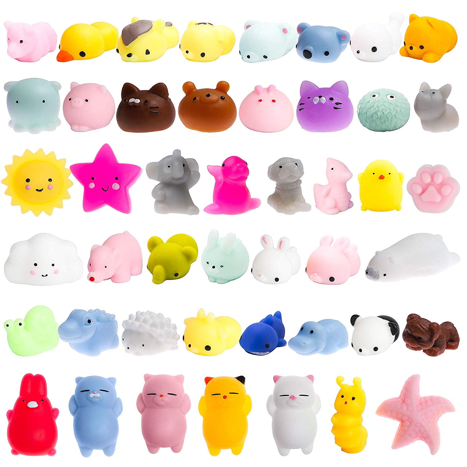 Tiktok Hot Selling kawaii Mochi Squishy Toys TPR coloré petit Mini