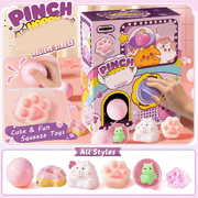 Squishy Vending Machine Toy, Pinch Happy Mystery Capsule Blind Box, Soft Squeeze Fidget Squishy Toy, Kids Party Favors Sensory Stress Relief Gift for Girls