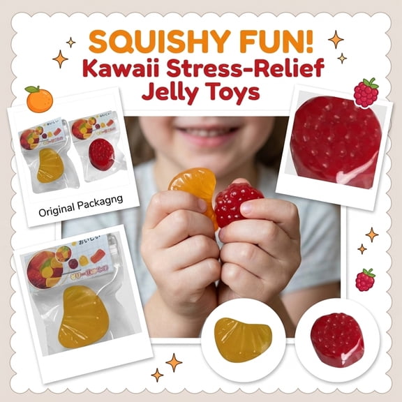 Squishy for Stress Relief, Cute Beverage Bottle Shaped Slow Rising with Sound, Calming for Anxiety, Party Favors for Adults Orange