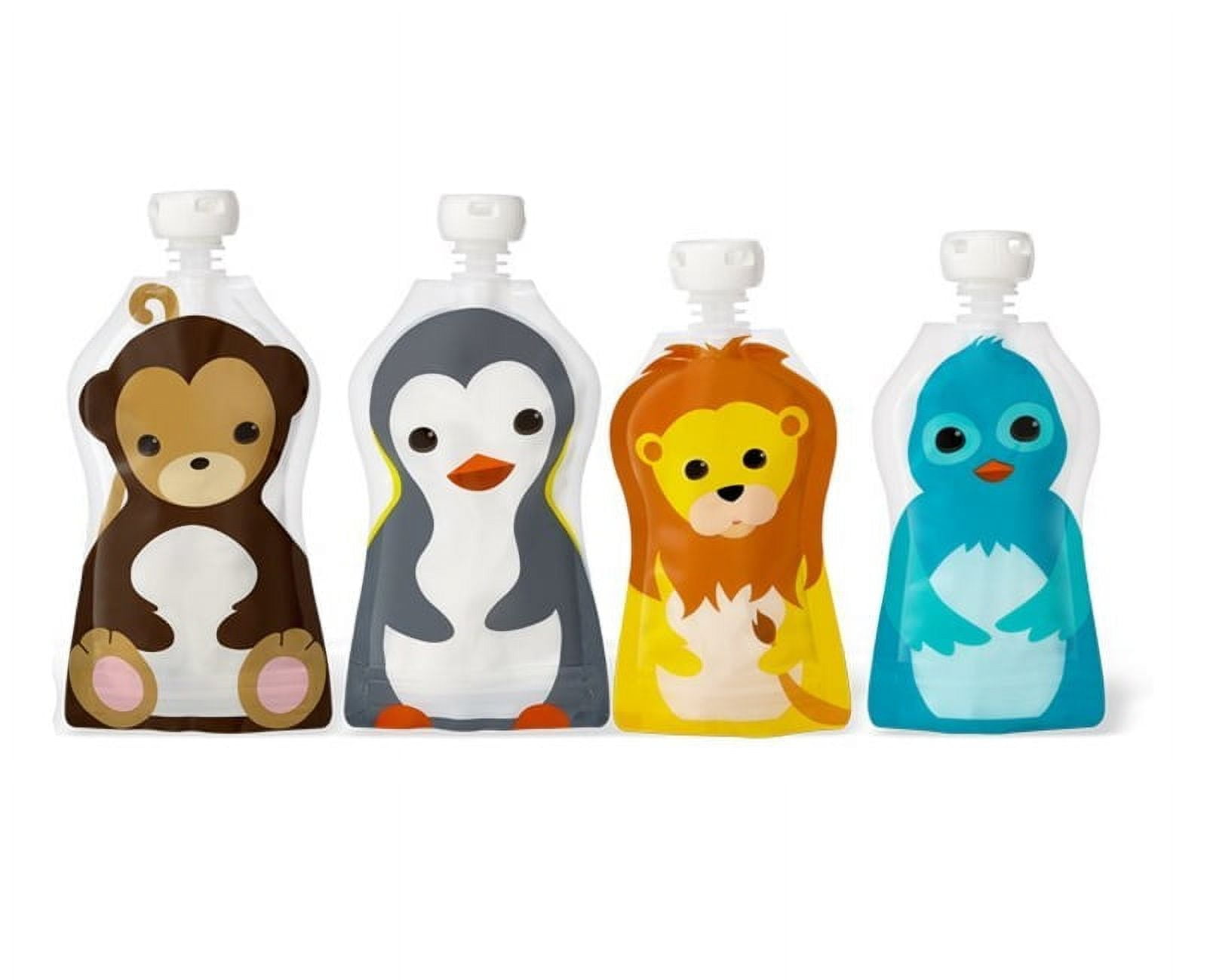 Squooshi Reusable Food Pouches Assorted 4Pack