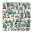 thumbnail image 1 of Squre Tablecloth with Elastic Edge, Waterproof Vinyl Featuring Boho Cactus and Southwestern Succulent Designs, Backed Non-Slip Table Cover Fits 34-36 Inch Squre Tables, 1 of 6