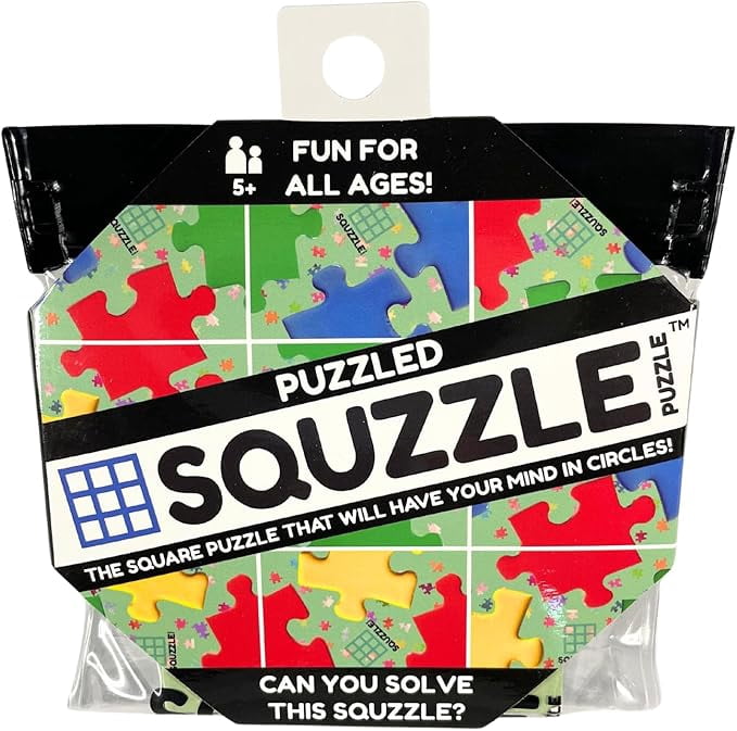 Squzzle Puzzle – 9-Piece Travel Puzzle Game | Screen-Free Brain Teaser Puzzle for Focus & Problem Solving | Collect All Designs | Teacher Gift | Middle School Classroom Center (Puzzled)