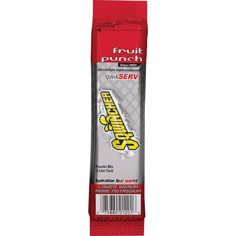 Thirst Quencher QwikServ Electrolyte Replacement Drink Mix, Grape, 1.26 oz Packet, 8/Pack Thirst Quencher QwikServ Electrolyte Replacement Drink Mix, Grape, 1.26 oz Packet, 8/Pack