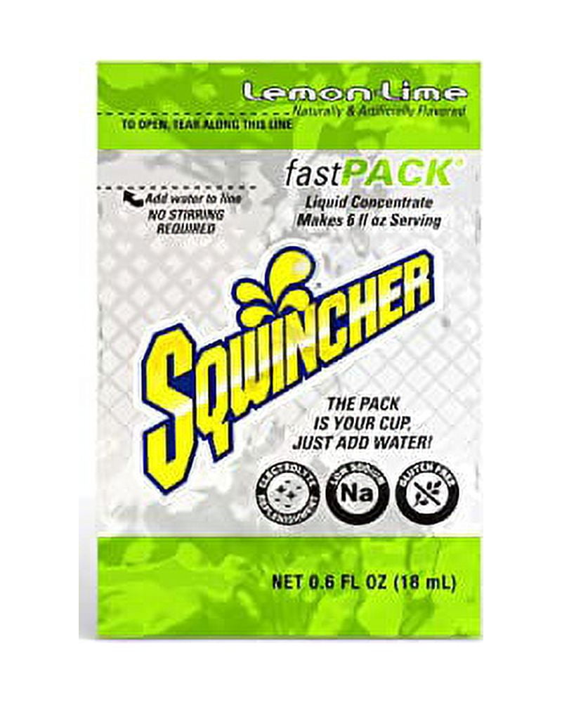 Sqwincher .6 Ounce Fast Pack Liquid Concentrate Packet Lemon Lime