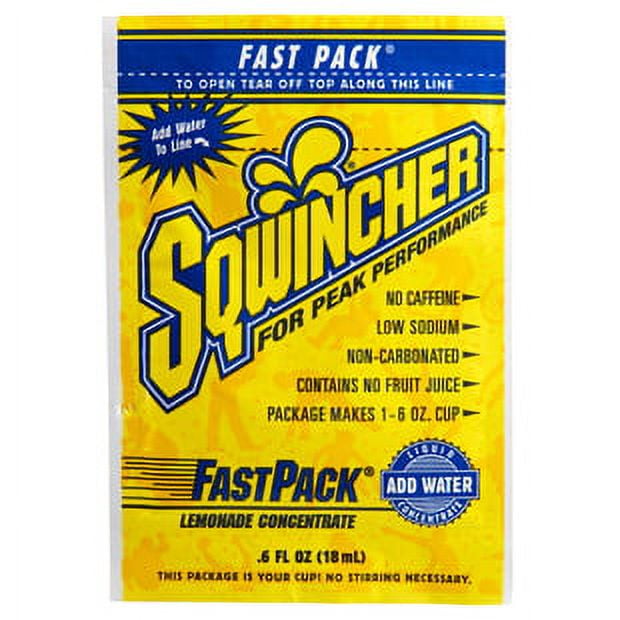 Sqwincher .6 Ounce Fast Pack Liquid Concentrate Packet Lemonade