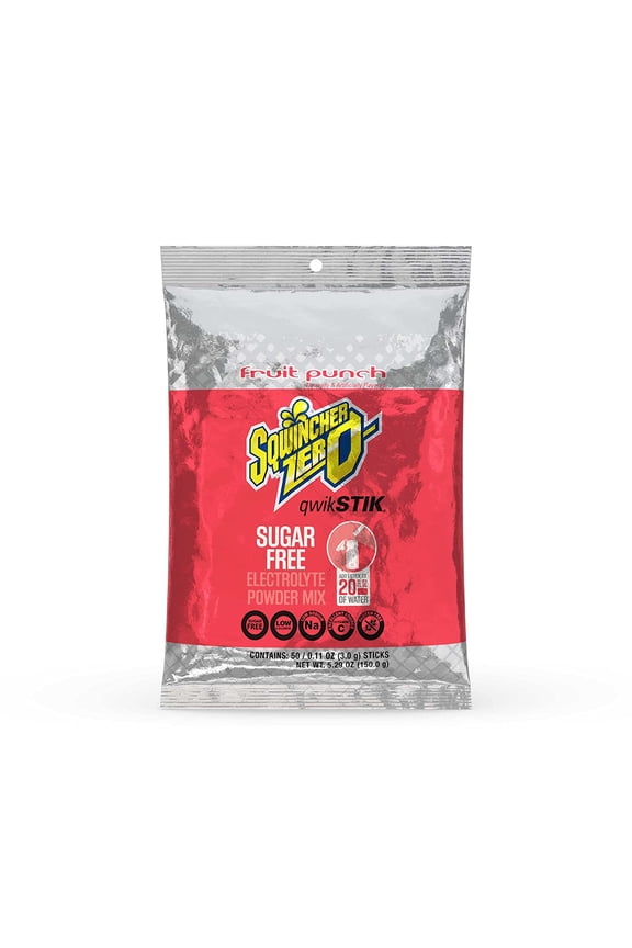 Zero Qwik Stik Sugar Free, Fruit Punch, .11 0z (Pack of 50)