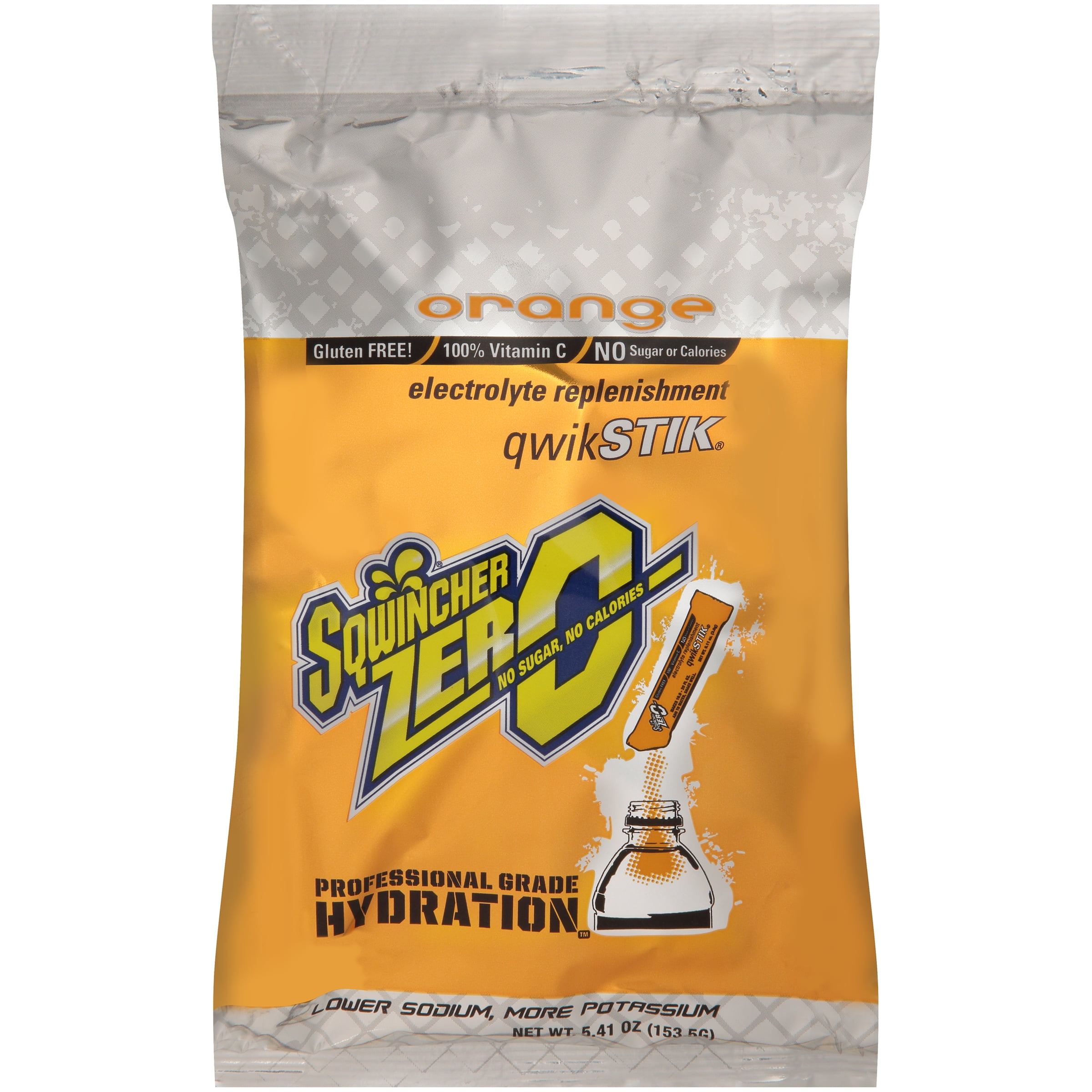 Sqwincher Zero Sugar Orange Electrolyte Powdered Beverage