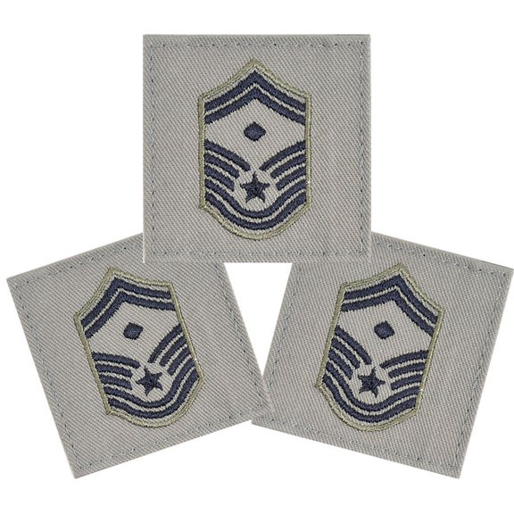 Sr Master Sgt With Diamond E 8abu Rank Insignia Patch With Hook And Loop