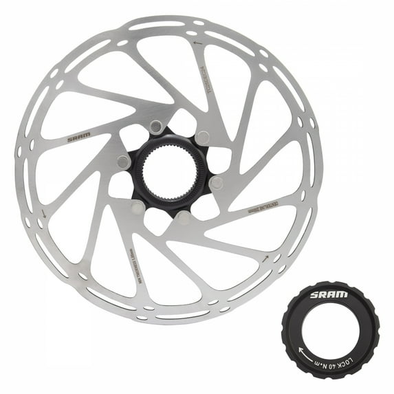 SRAM CenterLine Disc Brake Rotor - 200mm, Center Lock, 1.85mm, Includes External Tooled Lockring