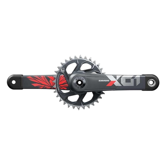 Sram X01 Eagle Crankset 175x32 1x12 Speed Carbon Fiber Red DUB Spindle