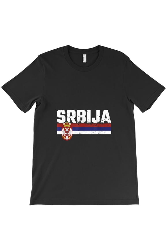 Srbija Vintage Serbian Flag Serbia, National Pride Graphic Design - Comfortable Fit G21961 Unisex T-Shirt, Up to Size 5XL