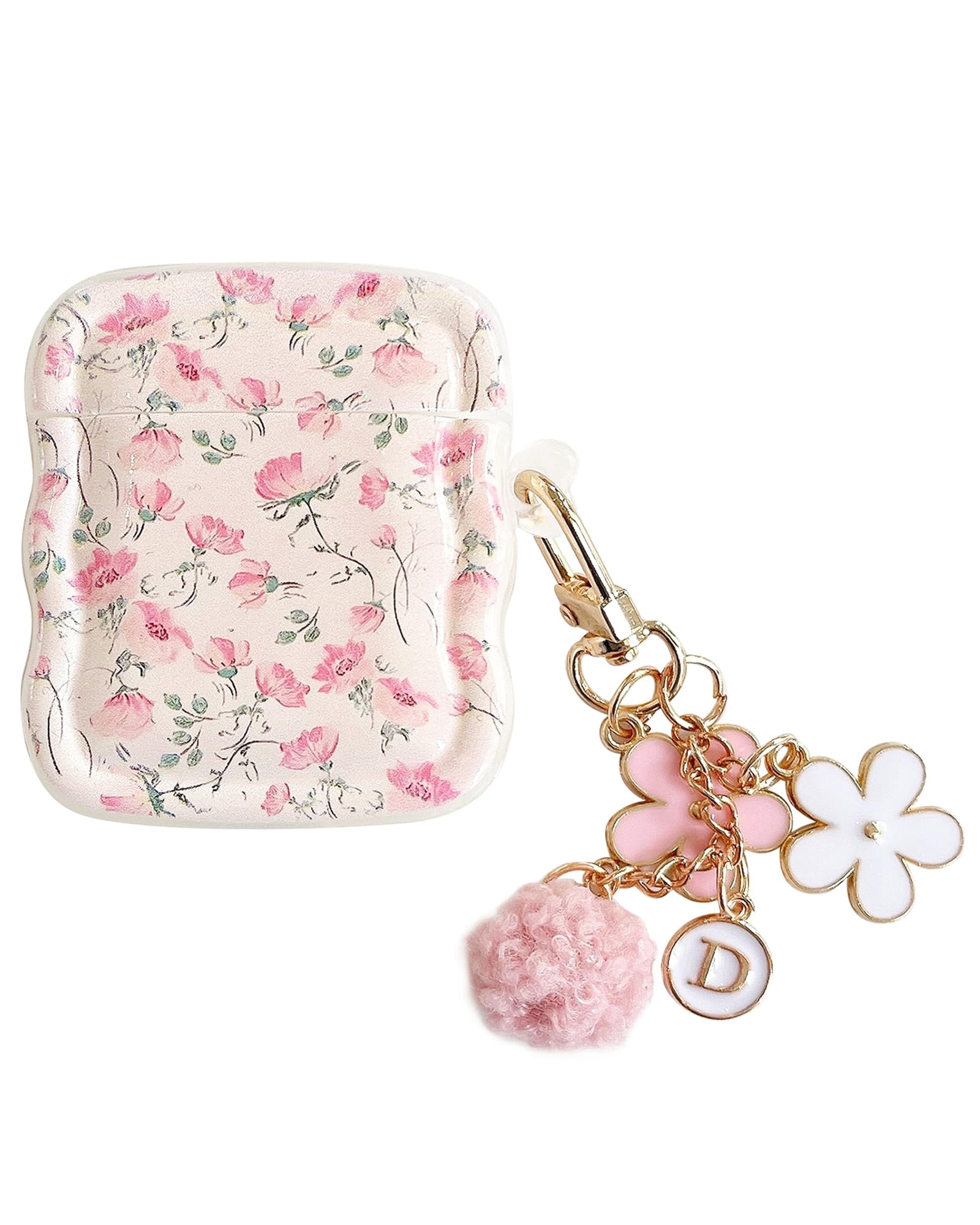 Srddty Compatible with AirPods Case Cute, Wave Design Shockproof ...