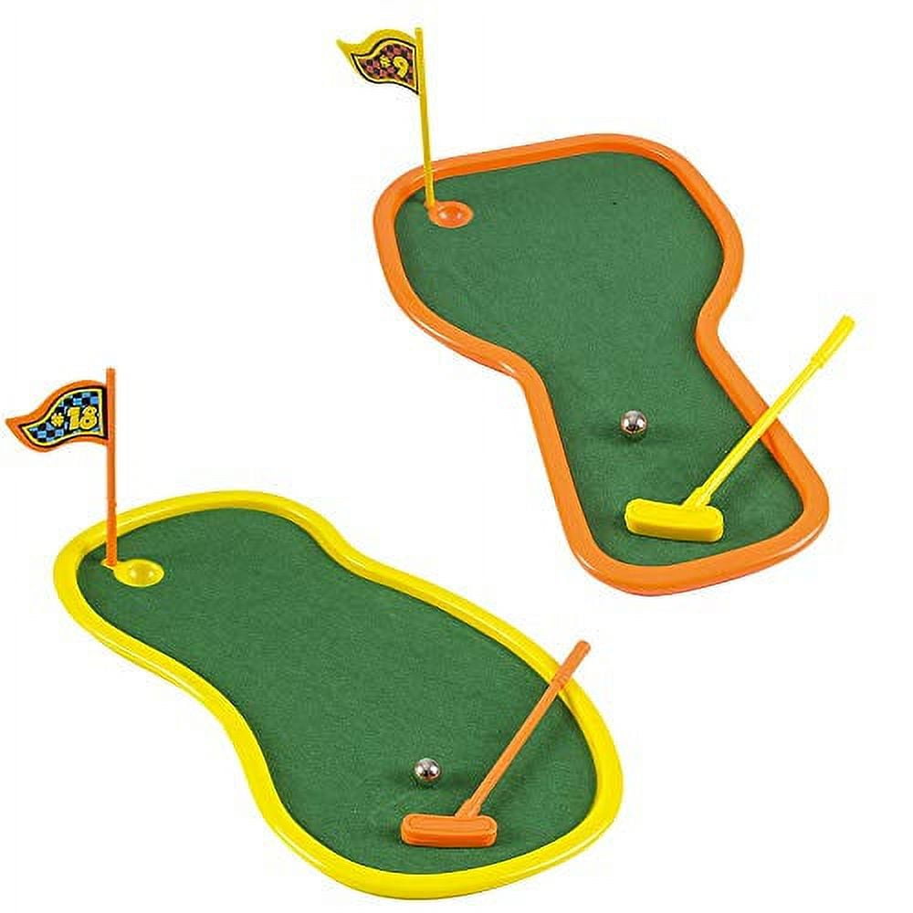 Srenta Mini Tabletop Golf Game, 5 Piece Putting Set, Includes 2 Balls, 1  Putter, 1 Flag and 1 Hole, Indoor Table Top Game for Kids & Adults 