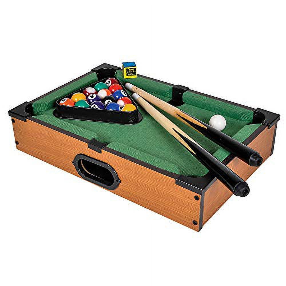 Srenta Mini Pool Table - Mini Tabletop Portable Billiards Game for Adults, Kids, and Toddlers - Single Set - image 1 of 4