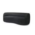thumbnail image 1 of Srey Sofa, 84 Inch, Plush Black Boucle, Curved Curved Kidney Shape, 1 of 3