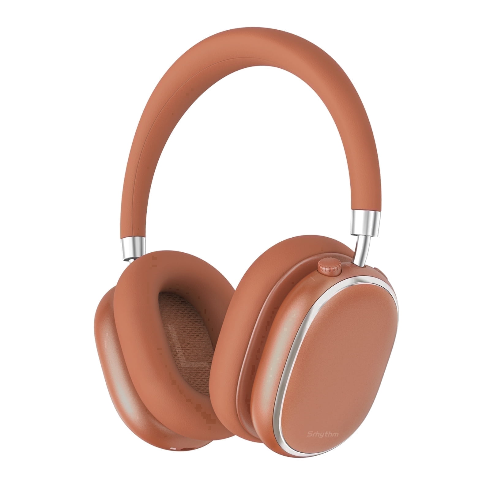 Srhythm NiceComfort 95 Adaptive Noise Cancelling Headphone Wireless, Blutooth Noise Canceling Headphone with Spatial Audio,Transparency,ENC,HD Sound,Low Latency,Rose Orange