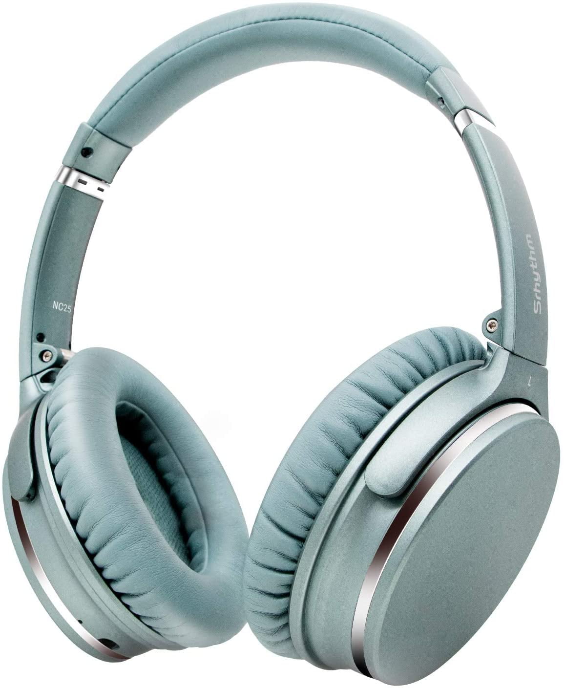 Srhythm NC25 Auriculares Estéreo con Cancelación Activa de Ruido (ANC),  Bluetooth 5.3, Circumaurales, con Alta Fidelidad, Micrófono, 50H, Asistente  de Voz, Modo Juego de Baja Latencia : : Electrónica