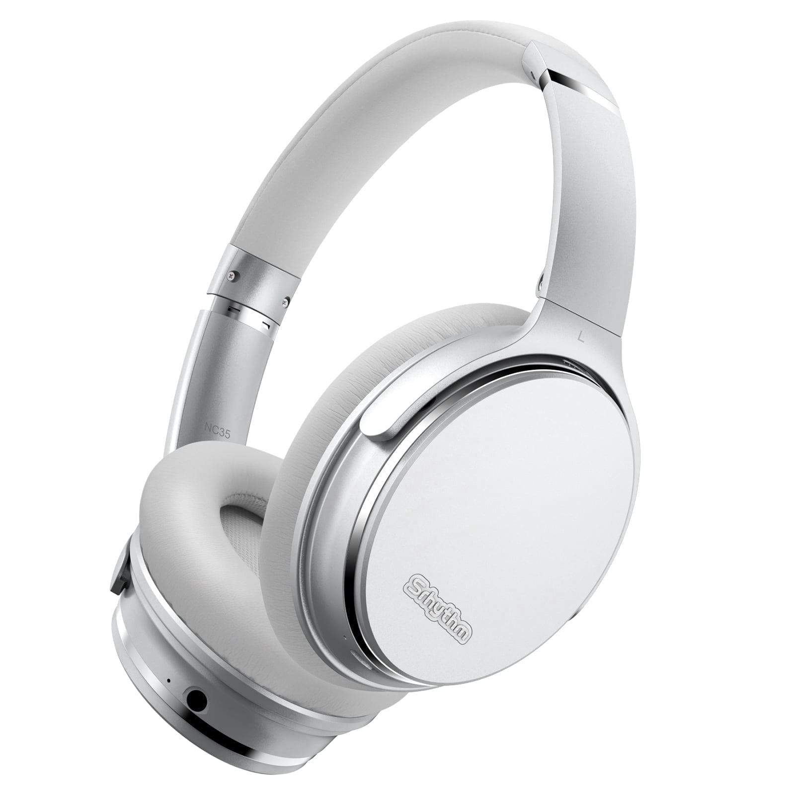 Srhythm NC35 Noise Cancelling Headphones, Wireless Bluetooth 5.3, 50+ Hours Playtime, Over-Ear