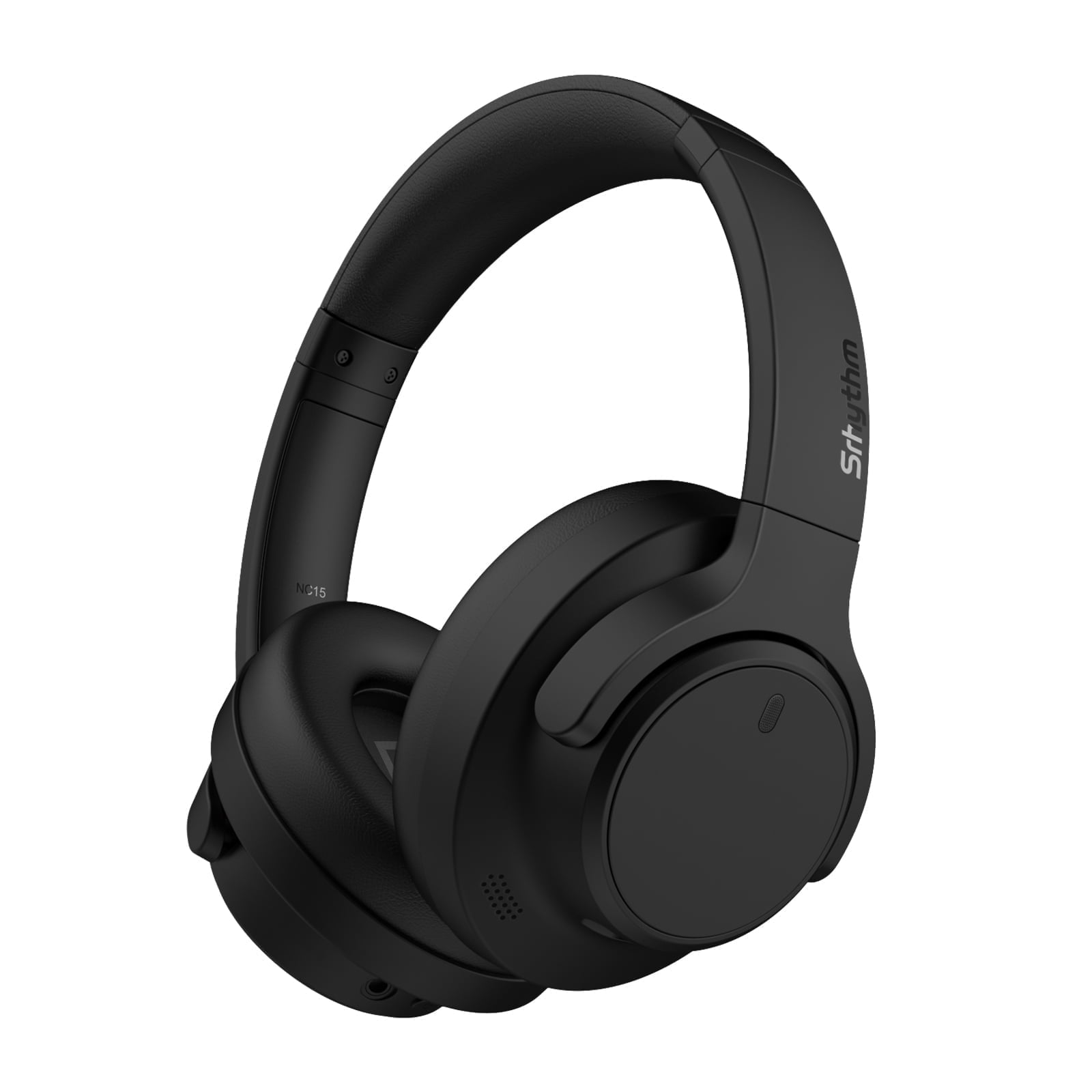 Srhythm NiceComfort 15 (2 Gen) Hybrid Noise Cancelling Wireless Headphones, Bluetooth 6.0, with Low Latency, Spatial Audio, ENC, 120Hrs,Matte Black