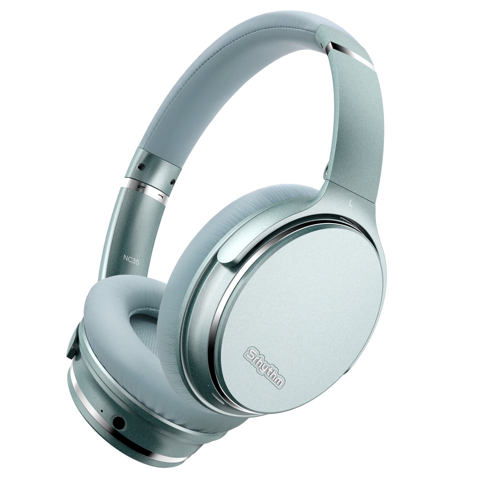 Srhythm NiceComfort 35 Active Noise Cancelling Headphones, Wireless Bluetooth 5.3, 50+ Hours Playtime, Fast Charging, Over-Ear Design