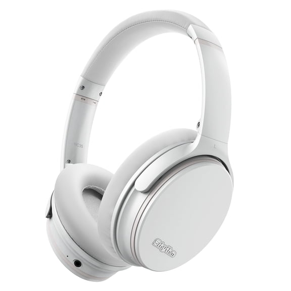 Srhythm NiceComfort 35 Lightweight Hybrid Noise Cancelling Headphones,with Titanium Coated Speakers,Low Latency,ANC for wired and Bluetooth Wireless