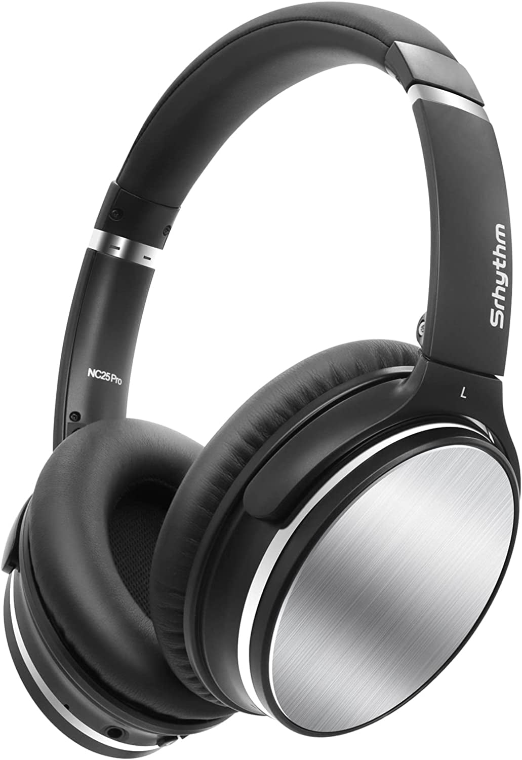 Srhythm NiceComfort 25Pro Active Noise Cancelling Headphones, Wireless  Bluetooth Headset with Game Mode Silver 