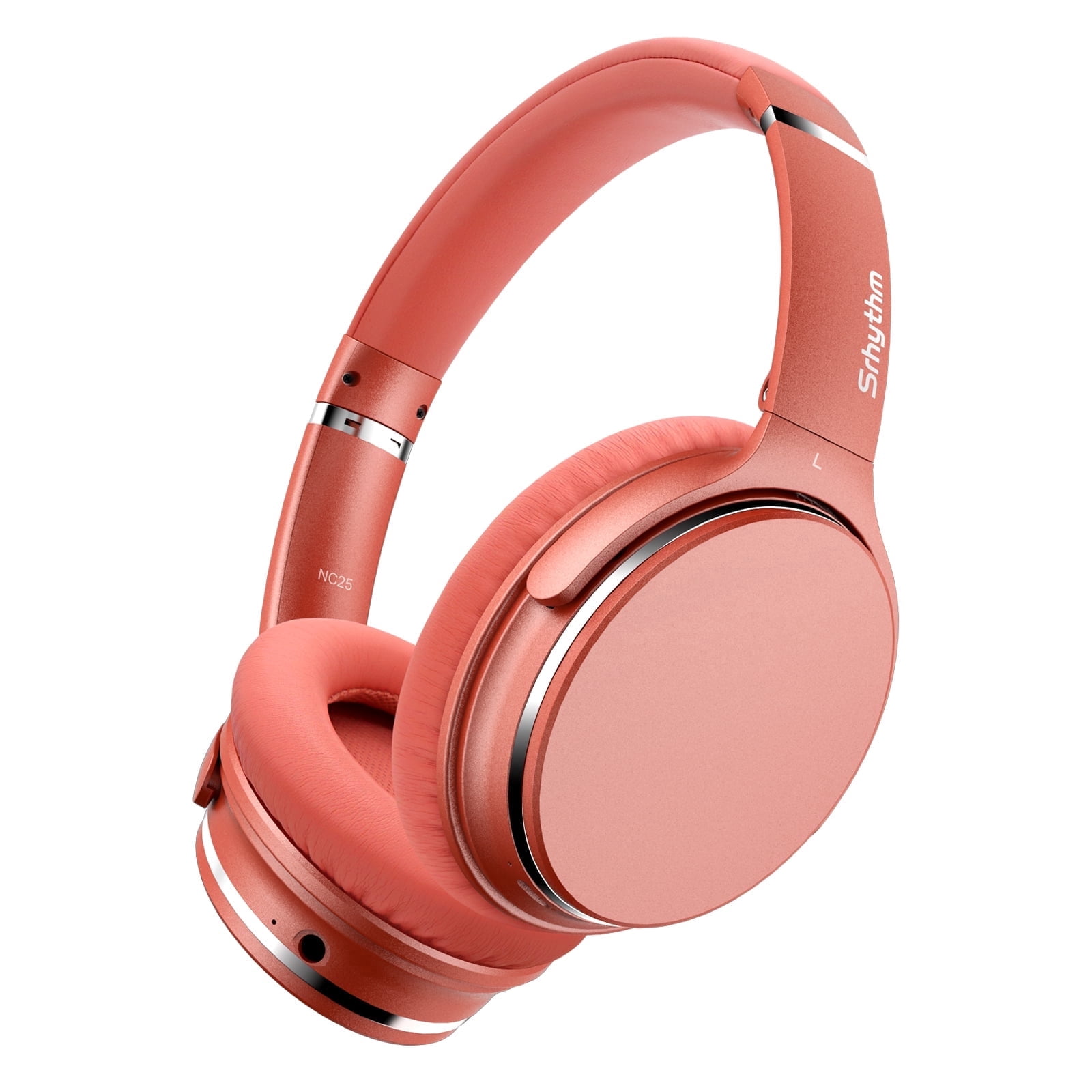 Srhythm NiceComfort 25 Adaptive Hybrid Noise Cancelling Headphones Wireless,with Spatial Audio,ENC,Low Latency Game Mode