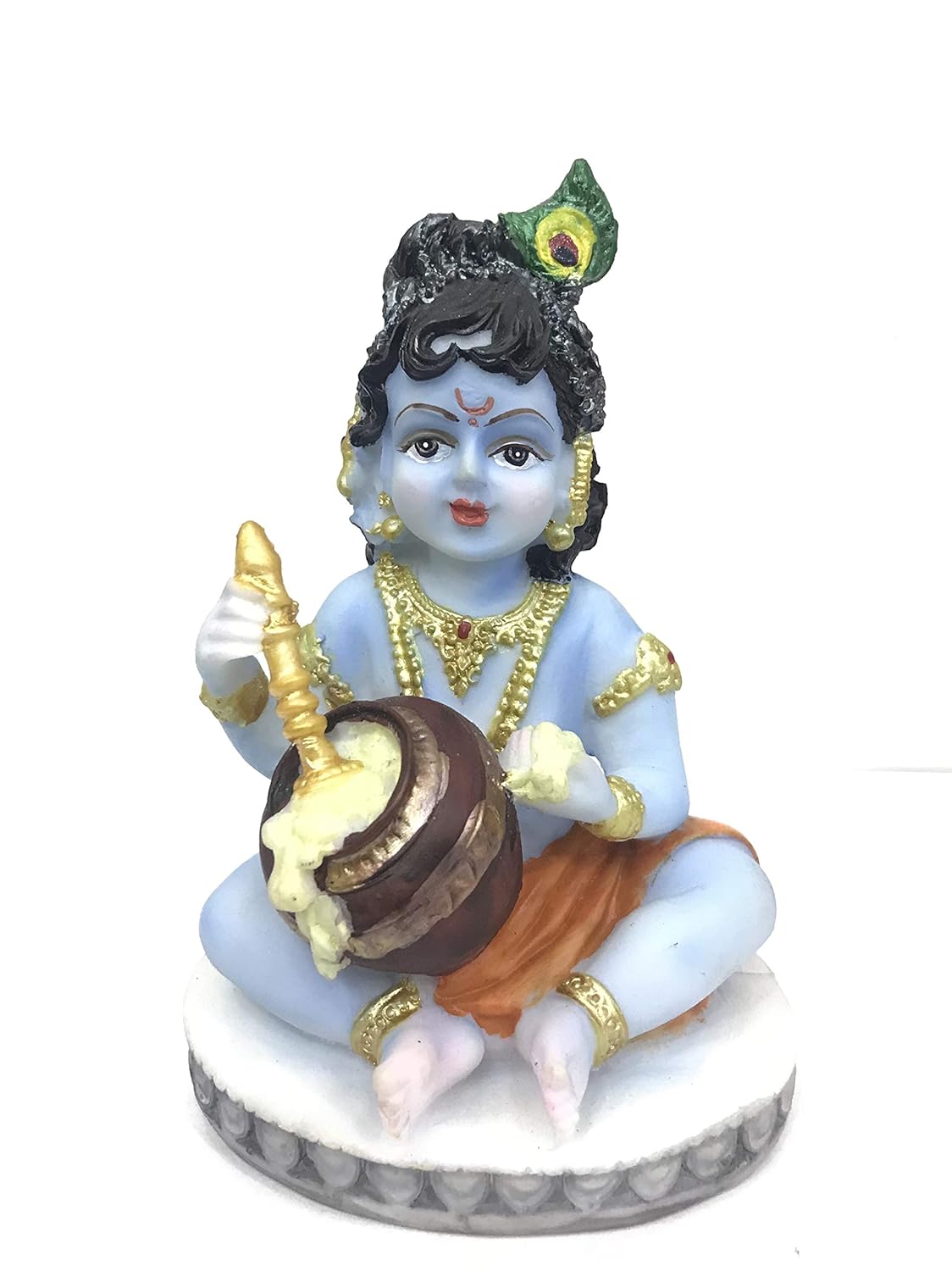 Buy Sri Krishna Culture Radha And Krishna In Big Temple-Hindu God And Goddess Idol Statue Murti Figurine 9 Polyster Resin Multicolour