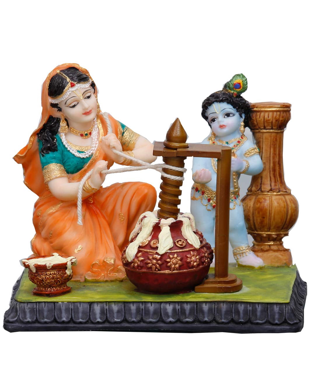 sri-krishna-culture-ma-yashoda-extracting-butter-krishna-murti-hindu