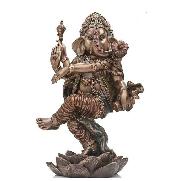 Sri Krishna Culture New Extra Large Dancing Ganesha-Antique Finish,Height-22 Inches,God Idols/Statue/Figuirnes,Material-Resin,