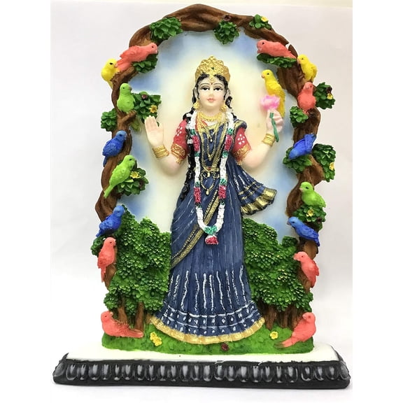 Sri Krishna Culture Polyresin And Marble Devi Murti Idol, 7", Multicolour