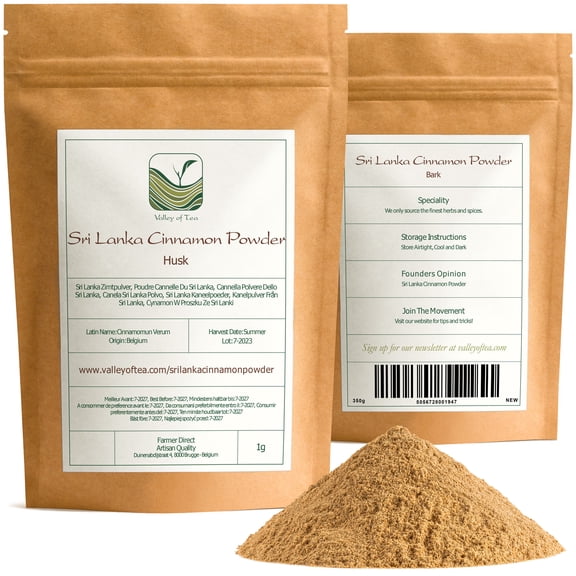 Sri Lanka Cinnamon Powder Pure Ceylon Ground Spice for Baking and Tea - 100g