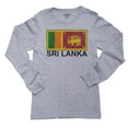 thumbnail image 1 of Sri Lanka Flag - Special Vintage Edition Girl's Long Sleeve Grey T-Shirt, 1 of 2