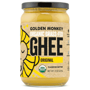 Sri Sri Tattva Golden Monkey Ghee Organic Grass-Fed Clarified Butter, Original, 8 fl oz