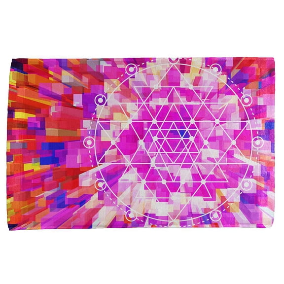 Sri Yantra Sacred Geometry All Over Hand Towel