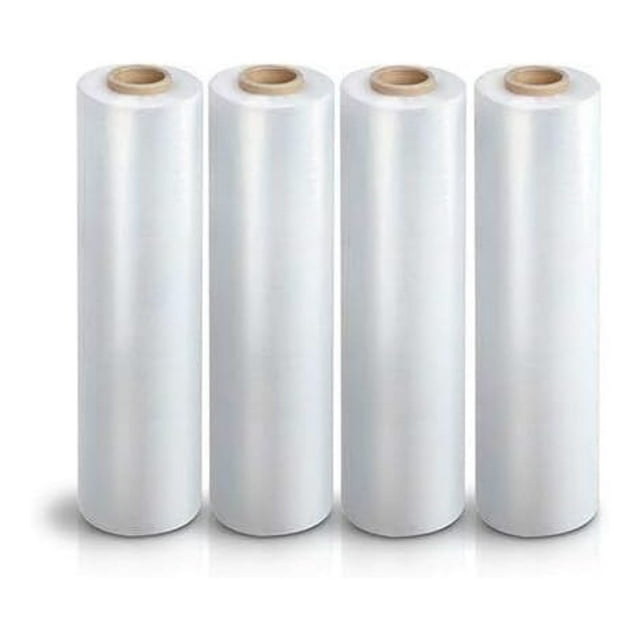 Srink Wrap [4 Rolls] 18" X 1,500 Feet 80 Gauge Heavy Duty Plastic Wrap