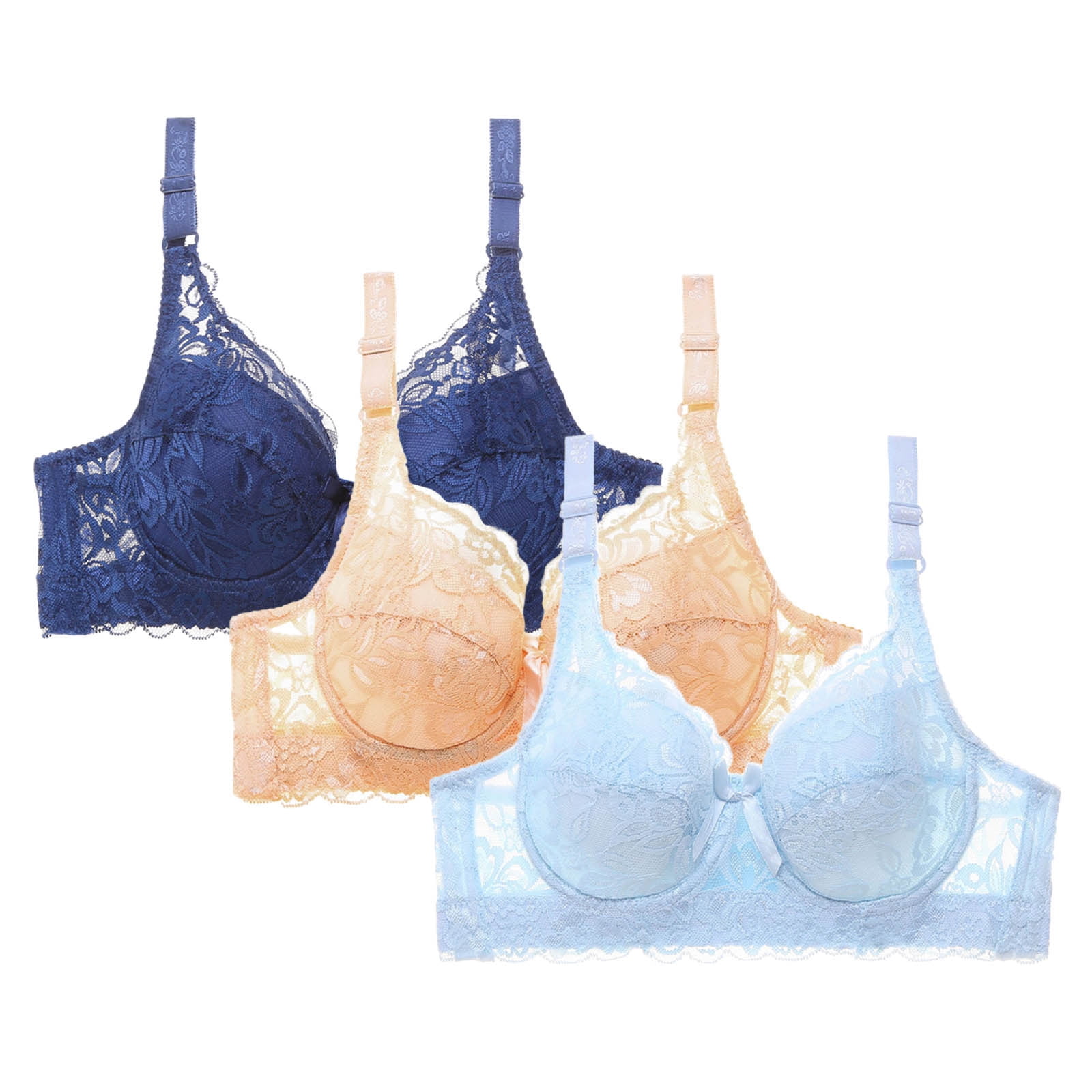 Sriper 44Ddd Bras for Plus Size Women 3 Pack,Comfort Bra Wirefree,36 B ...