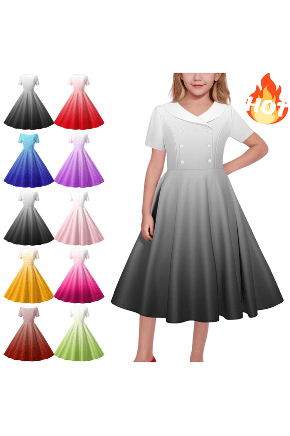 Floral Easter Dress Girls 10-12,Short Sleeve Dresses for Girls ,Girls Dresses 8-10 Years Old,Dress Up Clothes,Vestidos De 15 AñOs QuinceañEra, Black 12 Years
