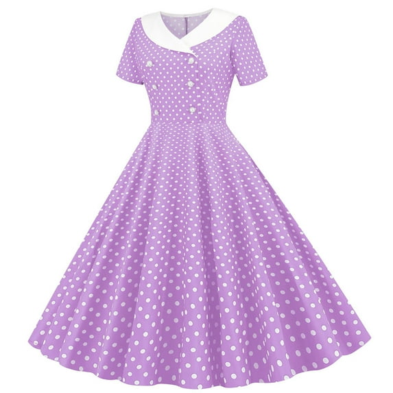 Sriper Floral Puff Sleeve Dress Girls 12-14,Short Sleeve A-Line Casual Sundresses for Girls 10-12,Girls Dresses 5-6 Years Old ,Girls Hello Kitty Clothes,, Purple 7 Years