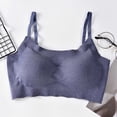 thumbnail image 1 of Sriper Lace Bralettes for Women Plus Size White,Cute Sports Bras,Racerback Padded Push Up Sports Bralette ,Solid Color Daily Bra Underwear No Rims Brasieres Sin Varillas Para Mujer,Blue M, 1 of 5