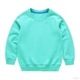 thumbnail image 1 of Sriper Oversized Girls Sweatshirt Winter,Unisex Solid Color Fleece Hoodie for Kids,Cozy Round Neck Long Sleeve Top,Toddler Boys & Girls Casual Pullover,Cute Fall Clothes,Para Niñas Mint Green 5 Years, 1 of 3