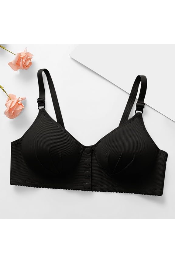 Plus Size Bralettes for Women,Wireless Bralette Plus Size with Padding,Supportive Bras Pack,Everyday Basic Sleeping Bra Bracieres Para Mujeres,Black M