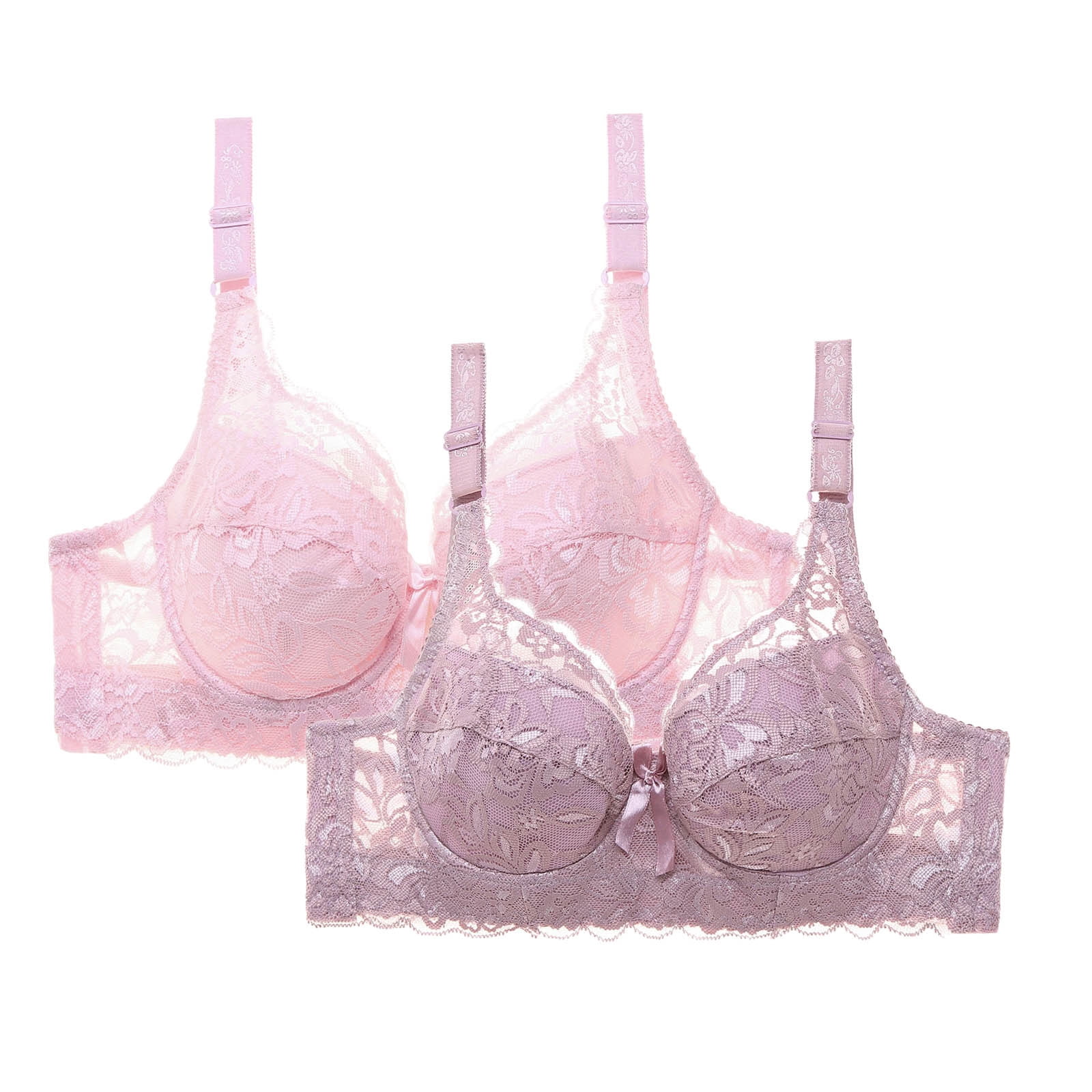 Sriper Supportive Bras for Women 2 Pack,Racerback Bralette No Underwire ...